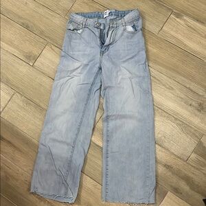 Light Blue Wide-Leg Jeans